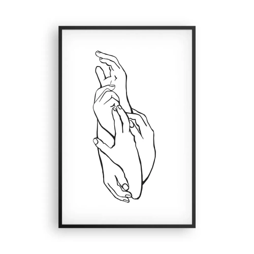 Plakát v černém rámu - Dobrý dotek - 61x91 cm