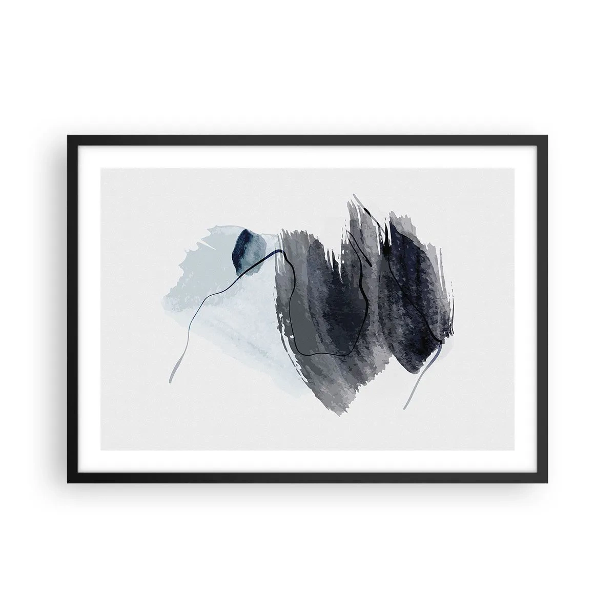 Plakát v černém rámu - Intenzita a pohyb - 70x50 cm