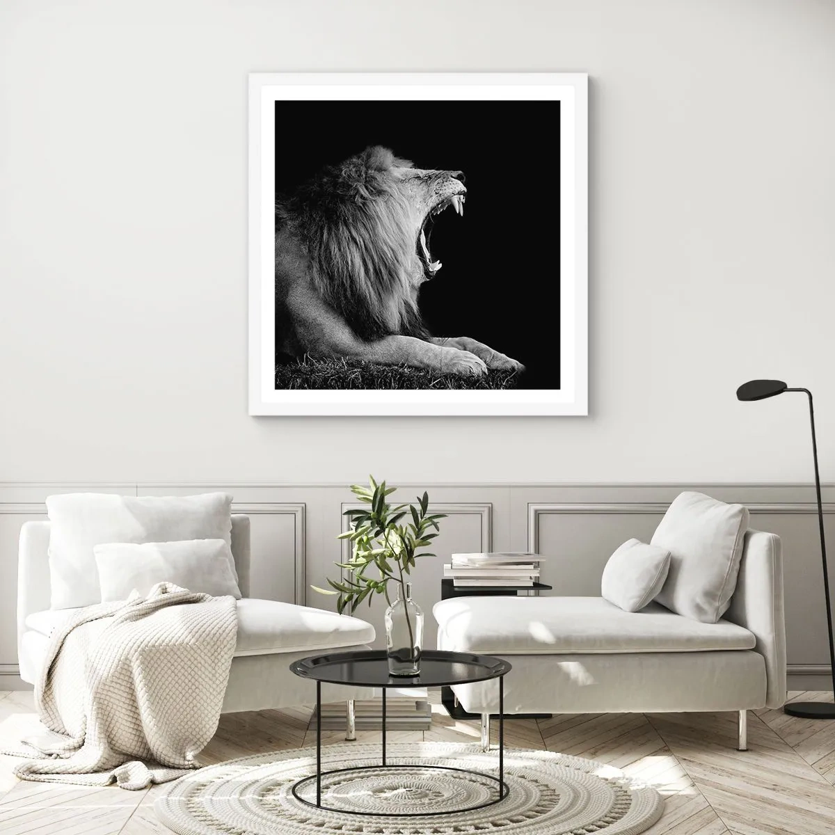 Plakát v bílém rámu - Bez nejmenších pochyb - 60x60 cm
