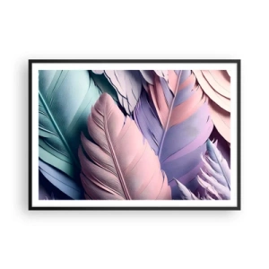 Plakát v černém rámu - Ptačí styl - 100x70 cm