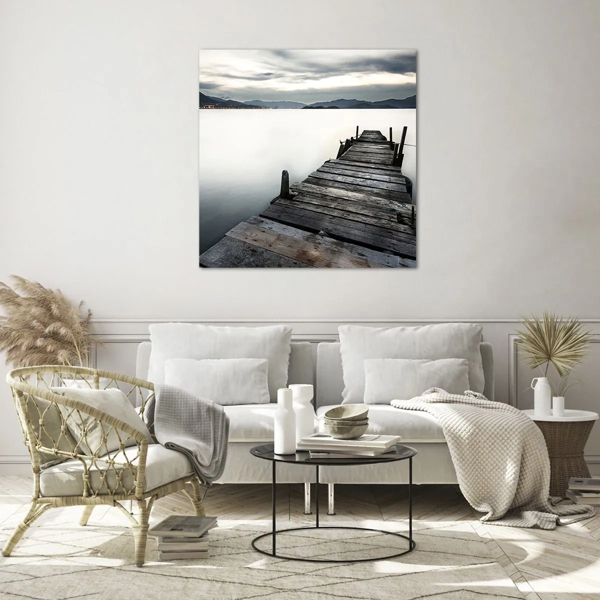 Obraz na skle - Ponořit se do klidu - 40x40 cm