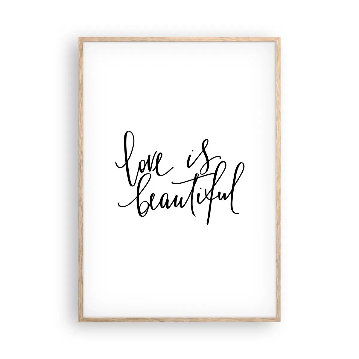 Plakát v rámu světlý dub - Přečti a zopakuj - 70x100 cm