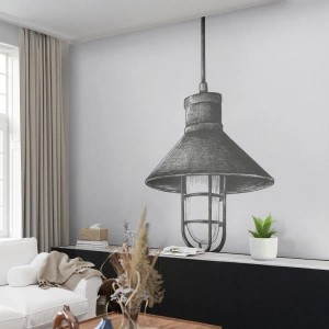 Fototapeta Premium Sand - Jako před lety… - Svítilna, Výkres, Tužka - 100x70 cm