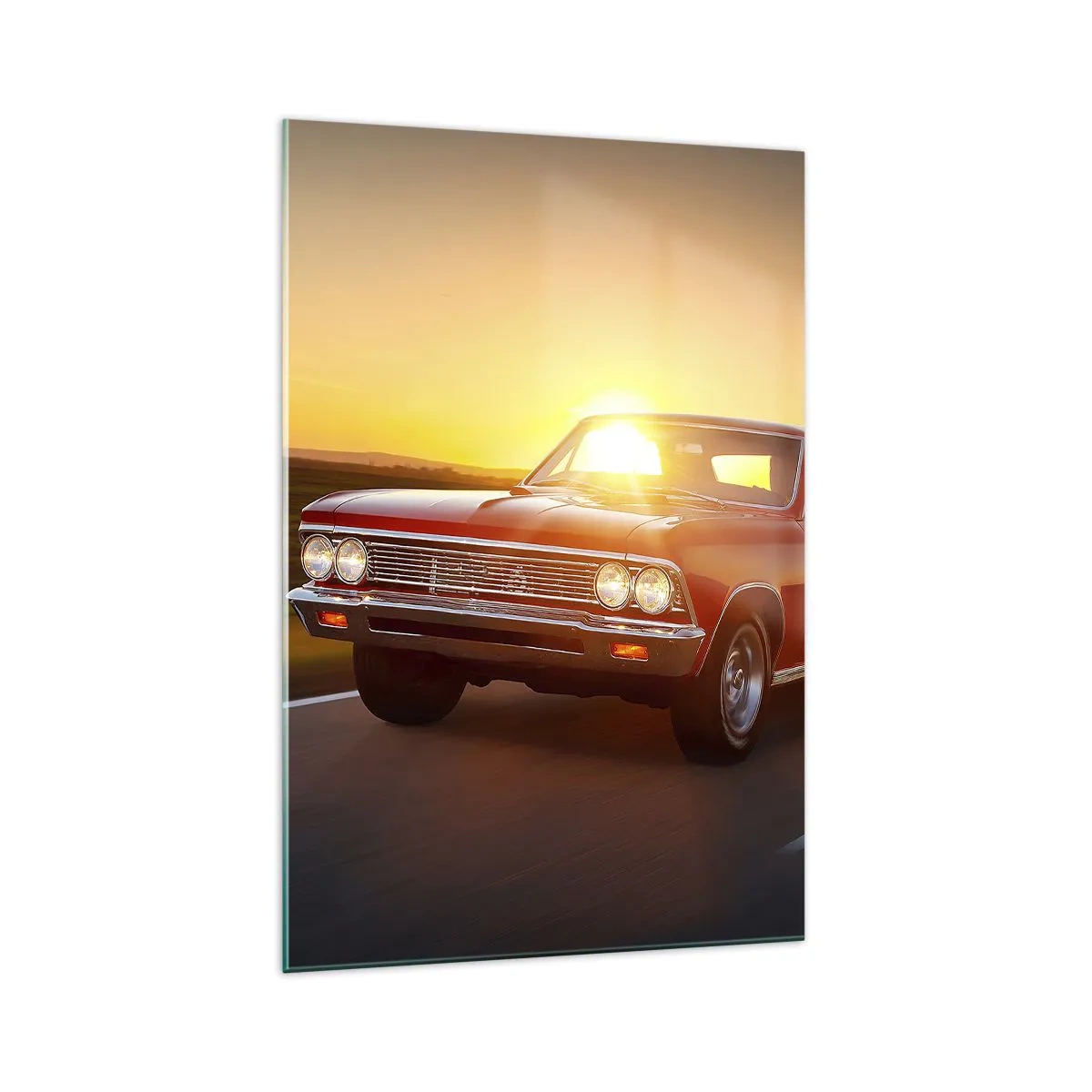 Obraz na skle - Touha má červenou barvu - 70x100 cm