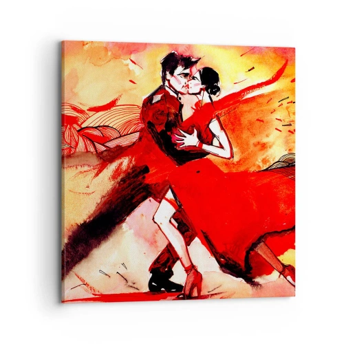 Obraz na plátně - Purpurový rytmus náruživostí - 70x70 cm