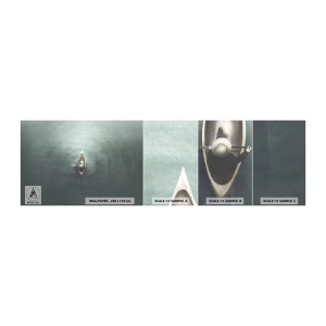 Fototapeta Vzorek Standard Eco - Přes měsíční jezero - Klid, jezero, Kajak - 100x30 cm