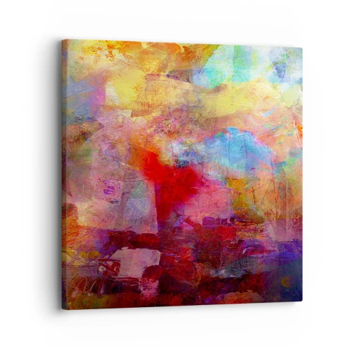Obraz na plátně - Podívat se doprostřed duhy - 30x30 cm