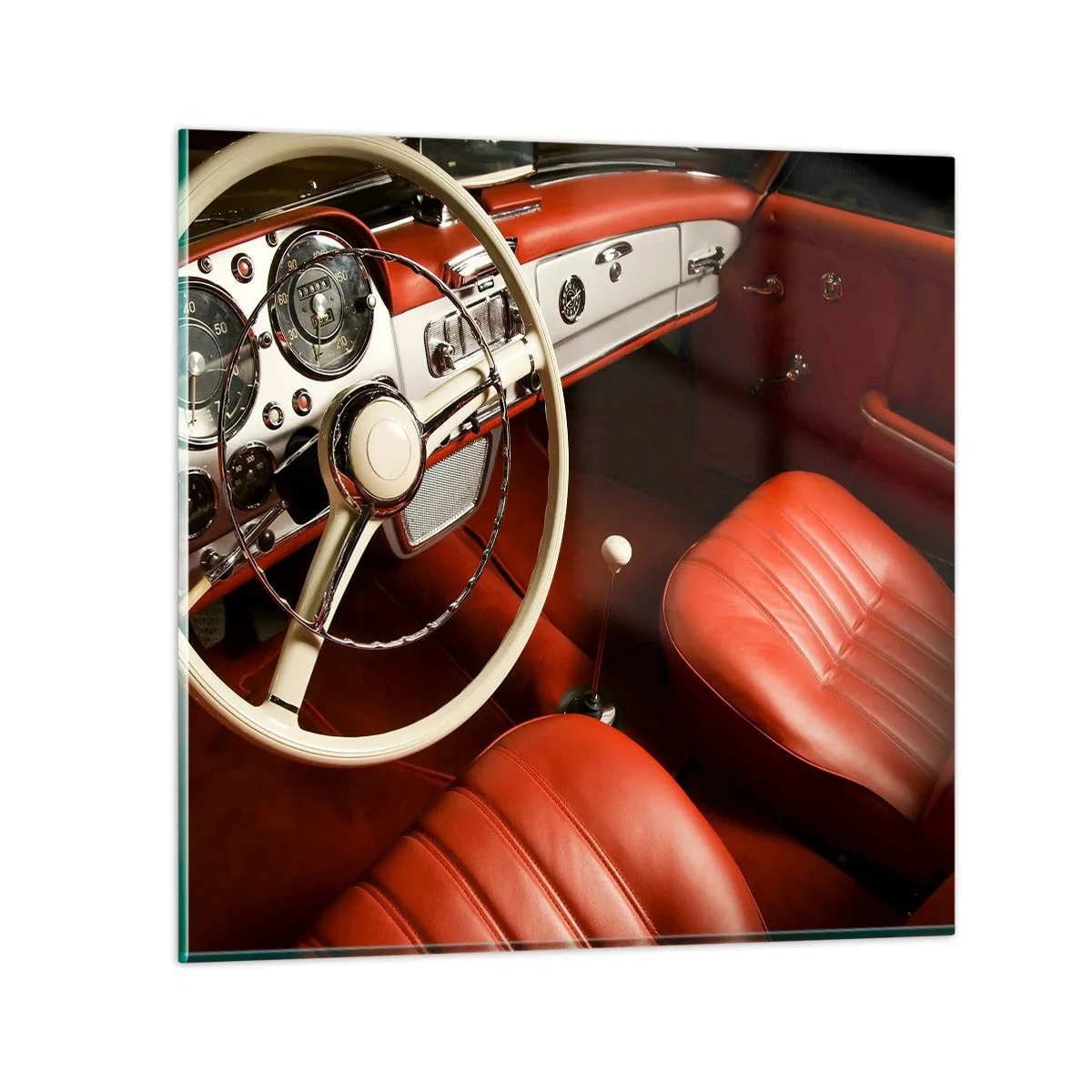 Obraz na skle - Luxus ve stylu vintage - 70x70 cm