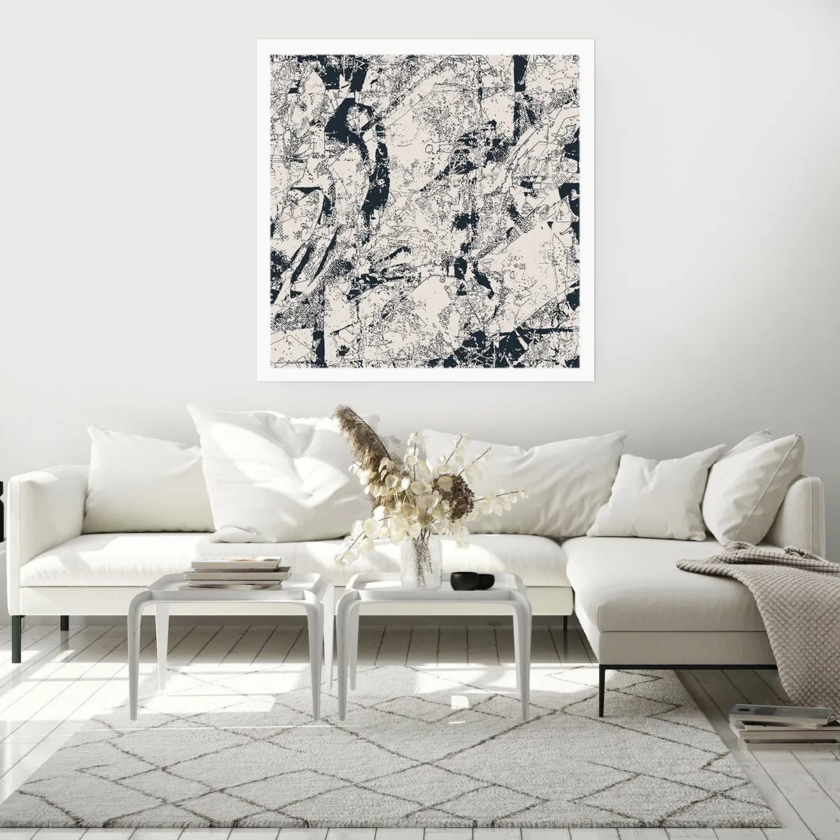 Plakát - Prolínání protikladů - 60x60 cm