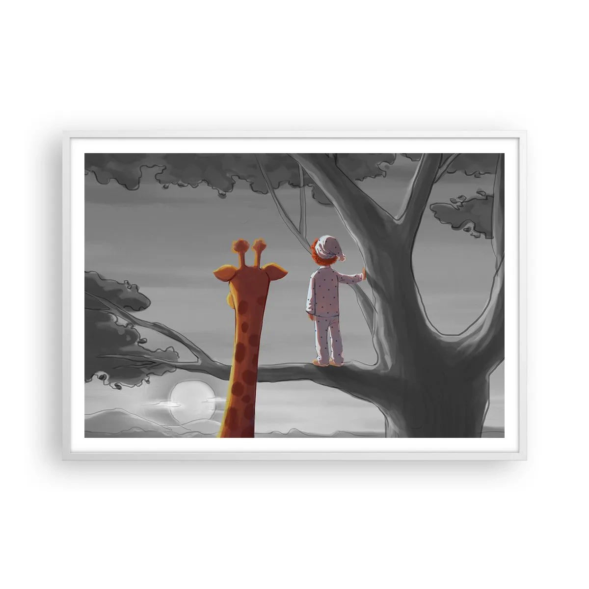 Plakát v bílém rámu - Fakt se to děje - 100x70 cm