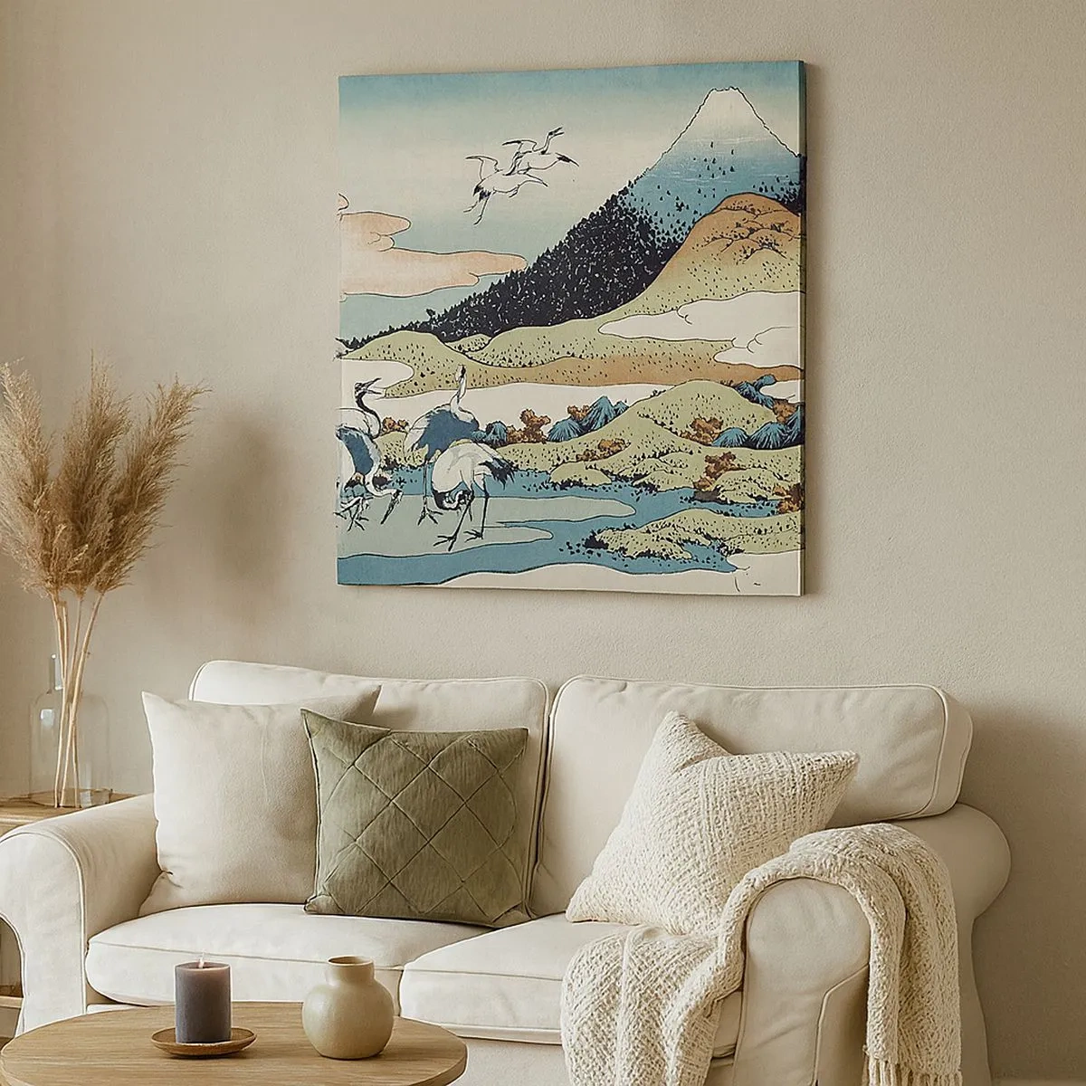 Obraz na plátně - V japonském duchu - 30x30 cm