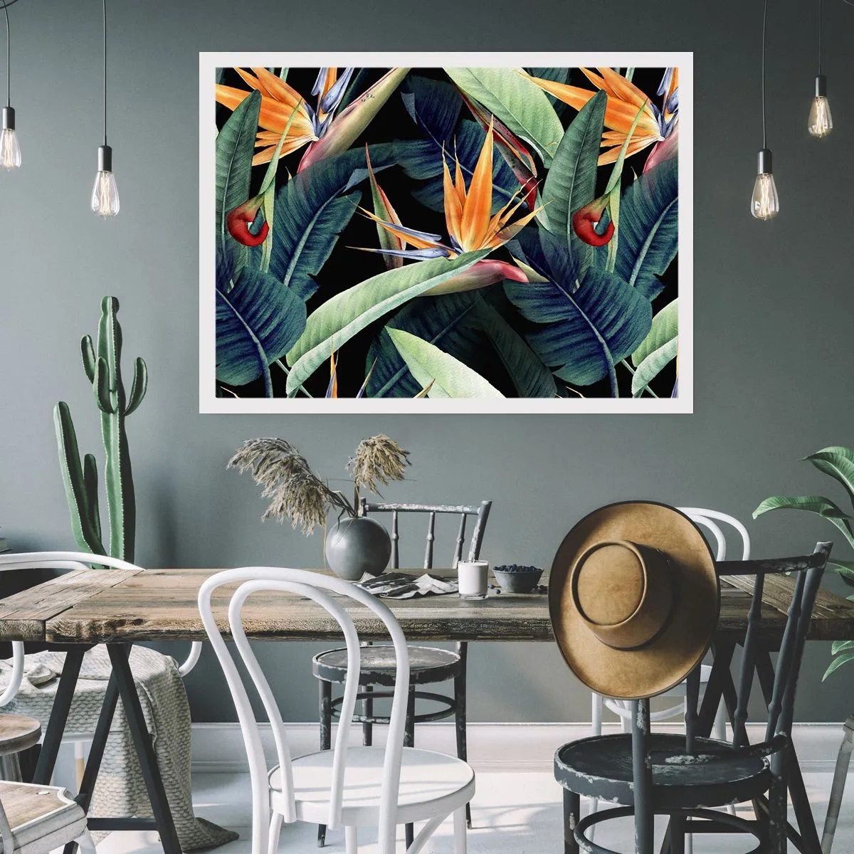 Plakát - Plamenné květy tropů - 70x50 cm