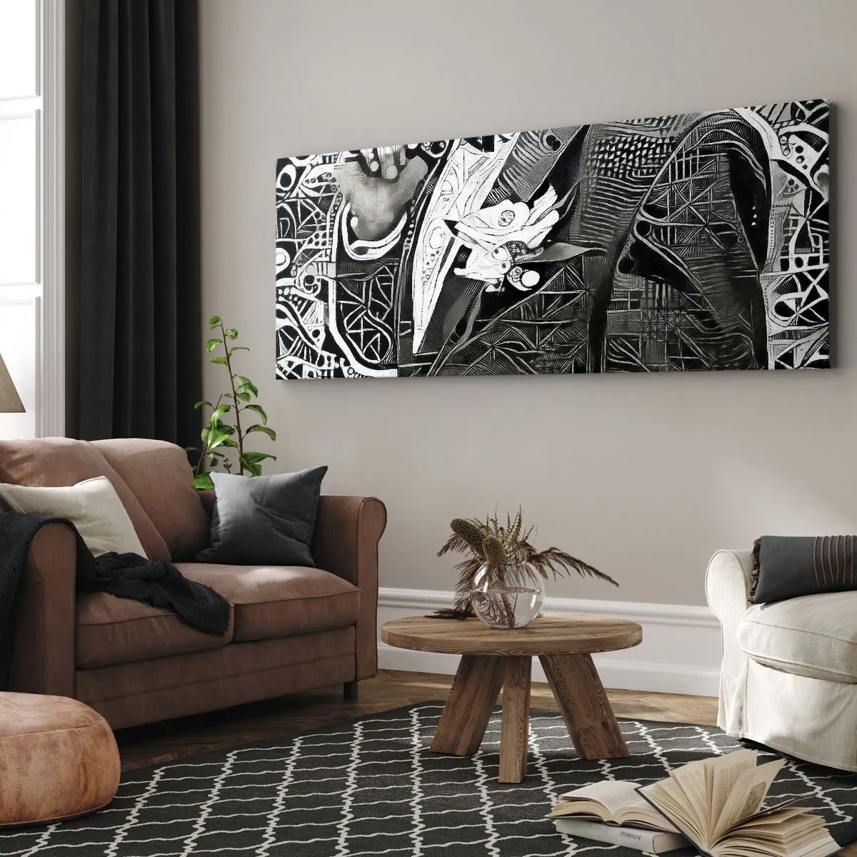 Obraz na plátně - Pouze zdánlivě šedý člověk - 120x50 cm