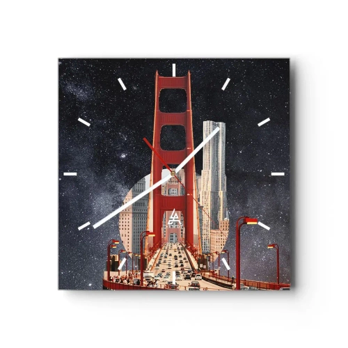 Nástěnné hodiny - Vždy uprostřed - 30x30 cm