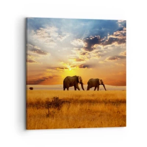 Obraz na plátně - Rodinná procházka - 70x70 cm