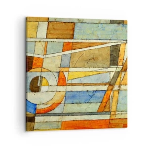 Obraz na plátně - Kubismus na stavbě - 50x50 cm