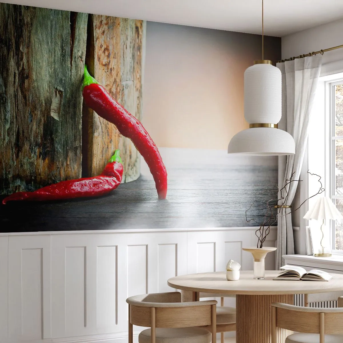 Fototapeta Samolepicí Deluxe Sticker - Red hot chili peppers - Pepř, Chilli, Koření - 250x175 cm