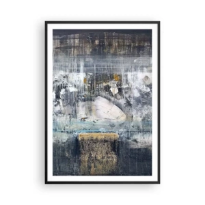 Plakát v černém rámu - Jako na ledě, tak i na hroudě - 70x100 cm