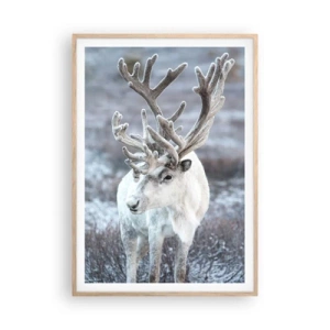 Plakát v rámu světlý dub - Sluneční portrét - 70x100 cm