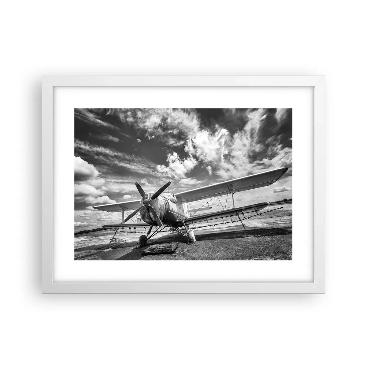 Plakát v bílém rámu - Nemohu se toho dočkat! - 40x30 cm