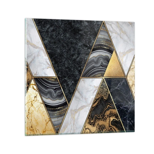 Obraz na skle - Kámen vedle kamene - 70x70 cm