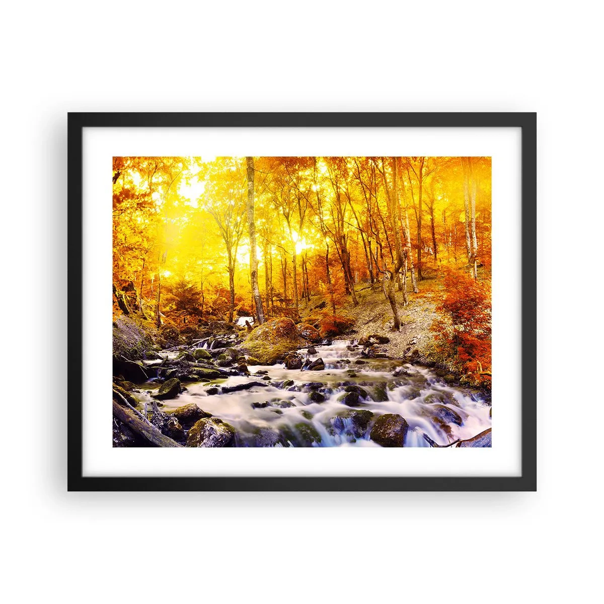 Plakát v černém rámu - Kameny zasazené do zlata a platiny - 50x40 cm