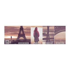 Vzor Fototapety Premium Canvas - Pouze ty dvě - Město, Eiffelova věž, Paříž - 100x30 cm