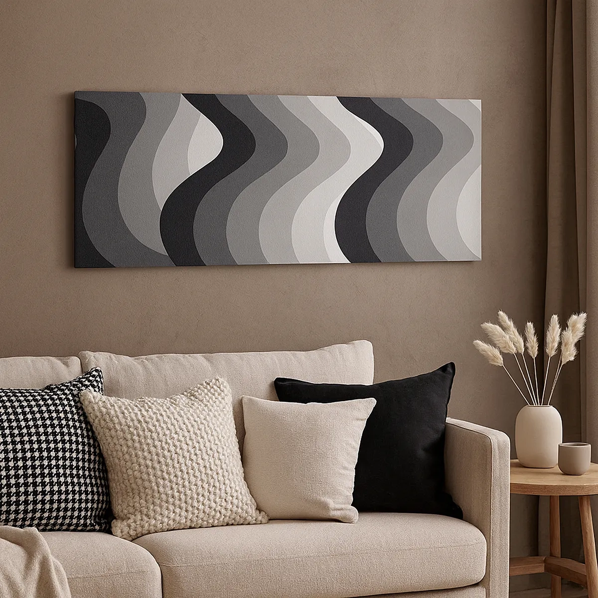 Obraz na plátně - Vlna za vlnou - 30x30 cm