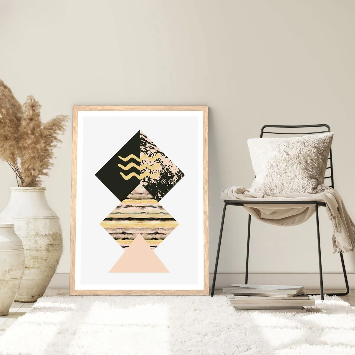 Plakát v rámu světlý dub - Není to tak jednoduché - 61x91 cm