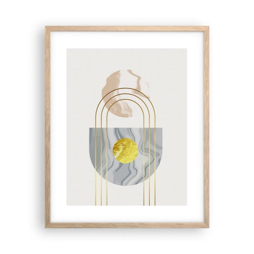 Plakát v rámu světlý dub - Jas a zářivost - 40x50 cm