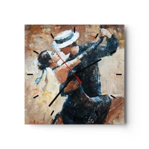 Nástěnné hodiny - A la Rudolf Valentino - 40x40 cm