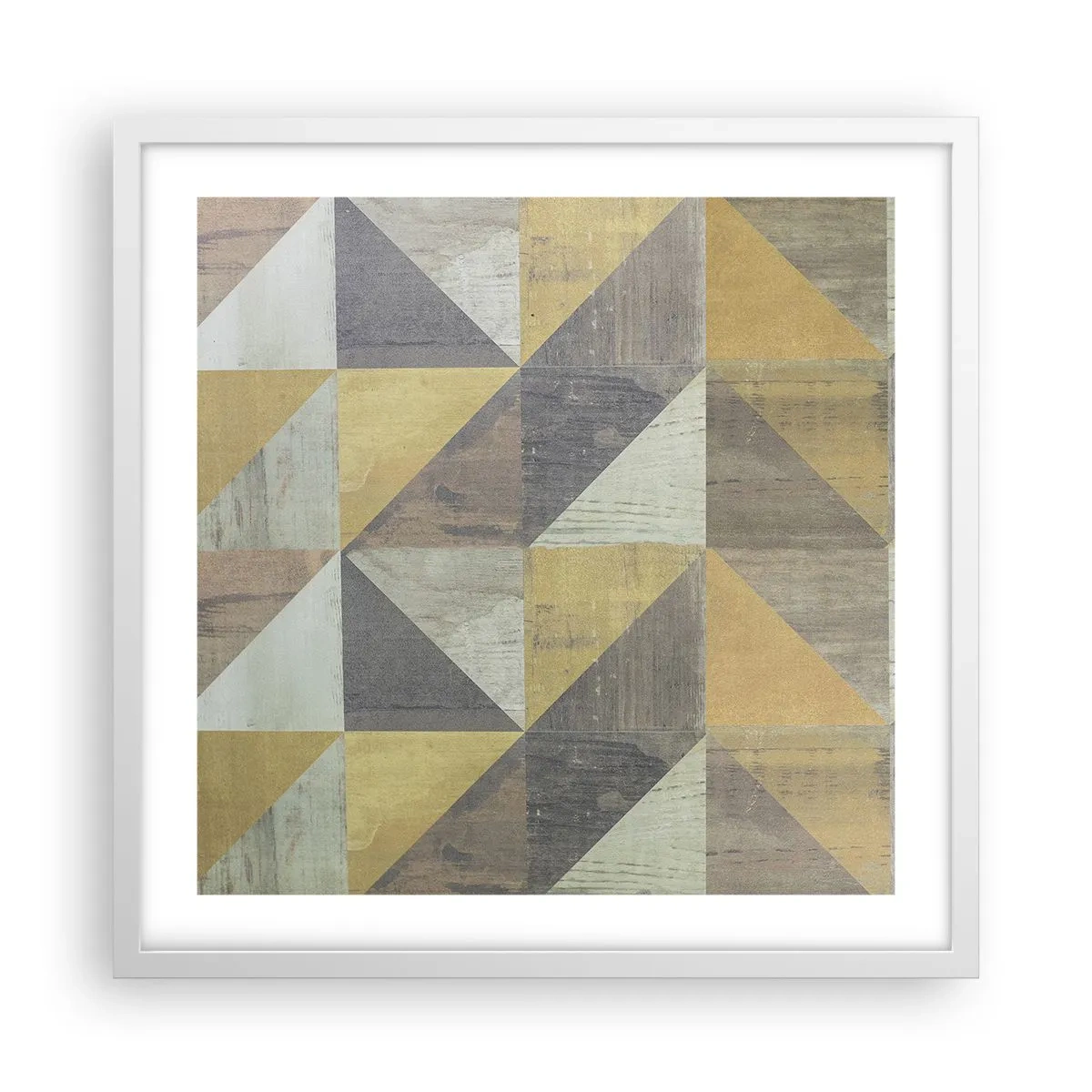 Plakát v bílém rámu - V úhlu trojúhelníku - 50x50 cm