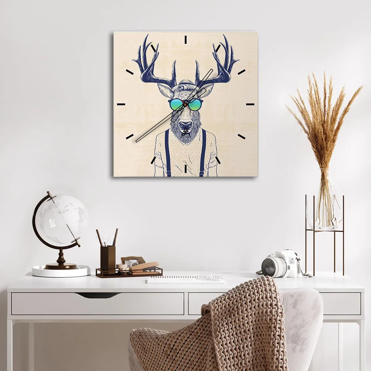 Nástěnné hodiny - A koho jsi čekal? - 40x40 cm