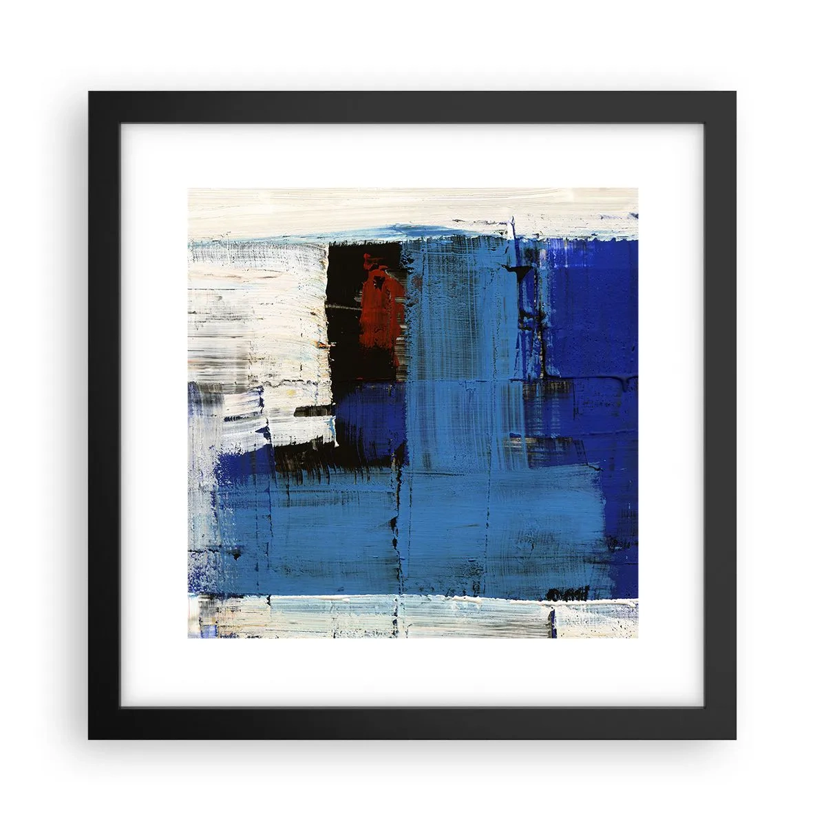 Plakát v černém rámu - Tajemství modré - 30x30 cm