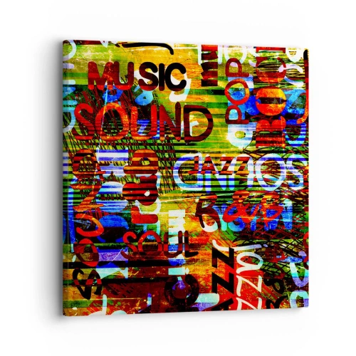 Obraz na plátně - Všechny barvy zvuku - 30x30 cm