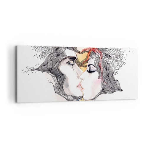 Obraz na plátně - Svět neexistuje - 100x40 cm