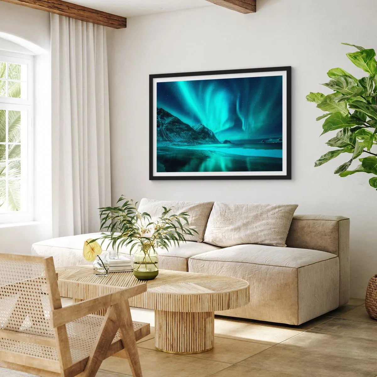 Plakát v černém rámu - Divy severu - 100x70 cm