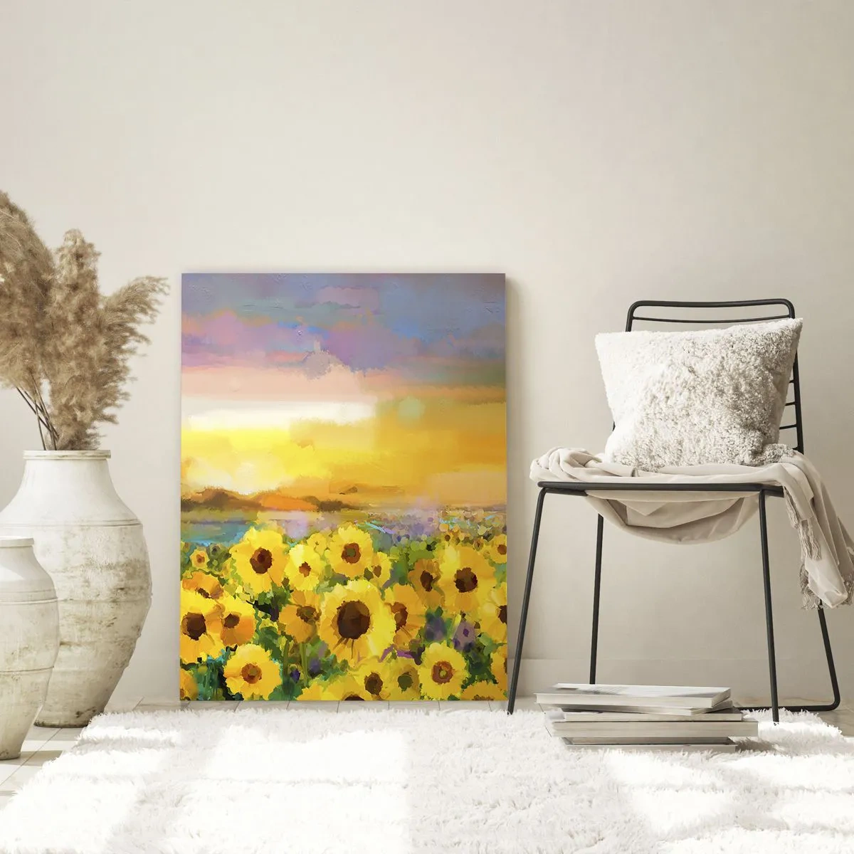 Obraz na skle - Samotné slunce sestoupilo na zem - 50x70 cm