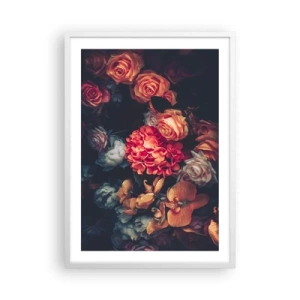 Plakát v bílém rámu - Jako u holandských mistrů - 50x70 cm