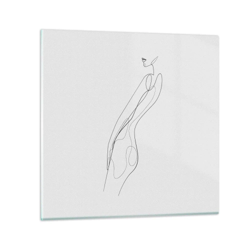 Obraz na skle - Pouze slib - 70x70 cm