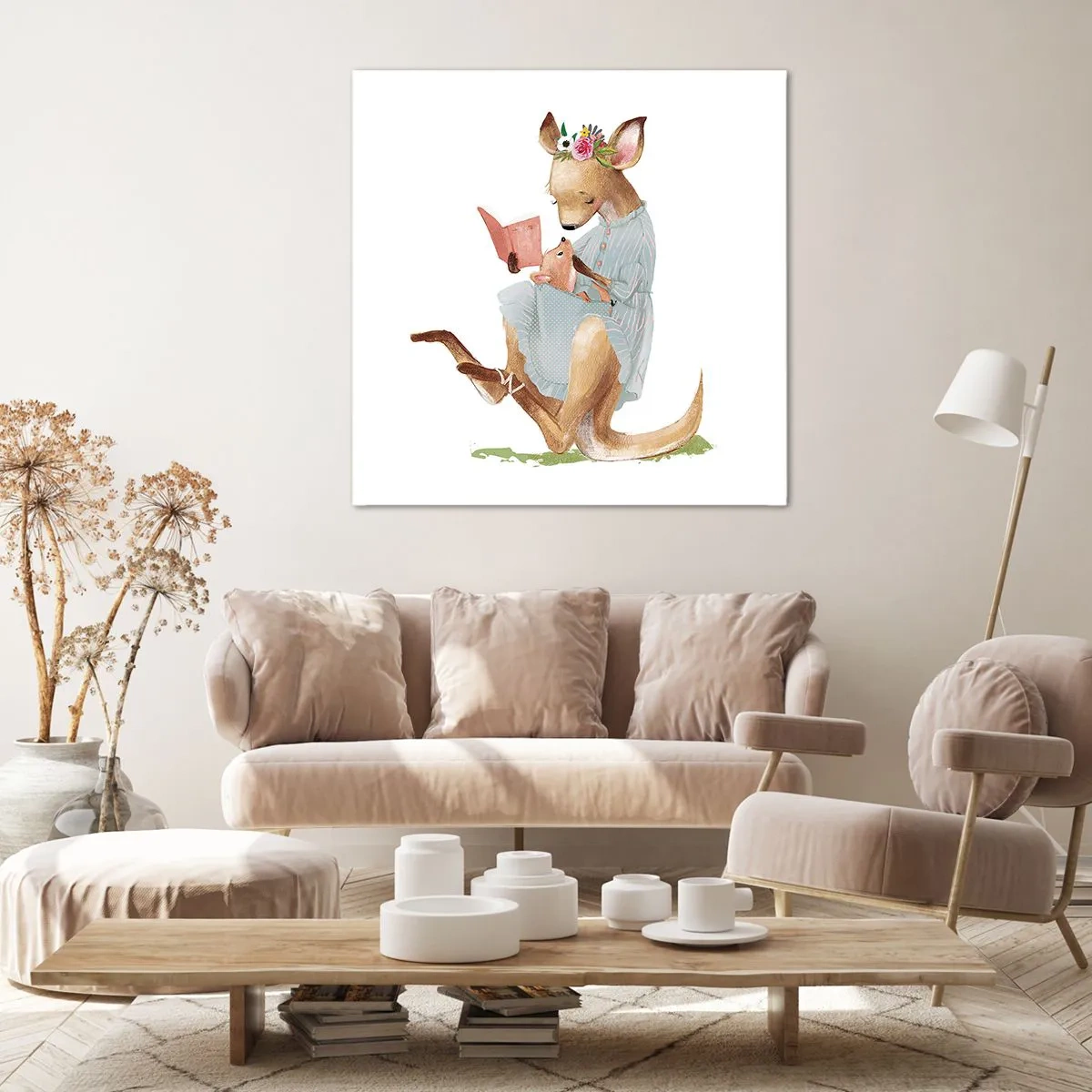 Obraz na plátně - Přečti mi, mami - 60x60 cm