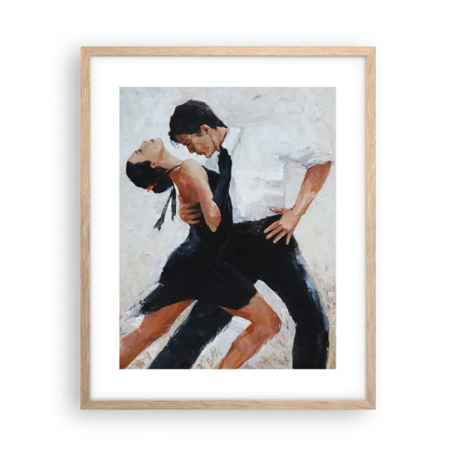 Plakát v rámu světlý dub - Tango mých tužeb a snů - 40x50 cm