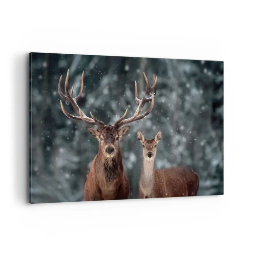 Obraz na plátně - Pán lesa se svou ženou - 120x80 cm