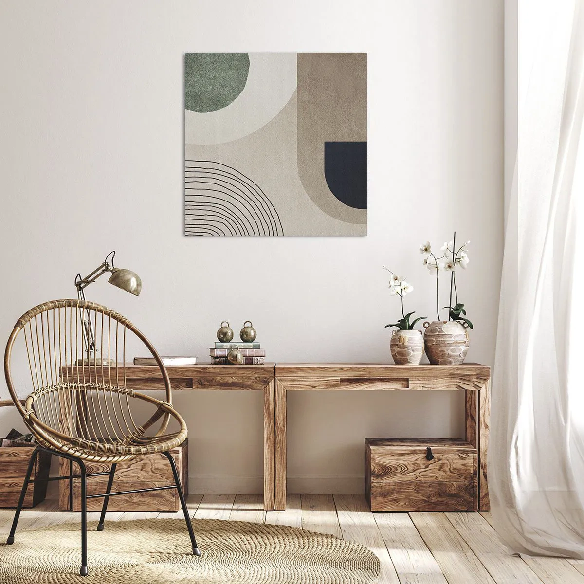 Obraz na plátně - Něžnost oválu - 70x70 cm
