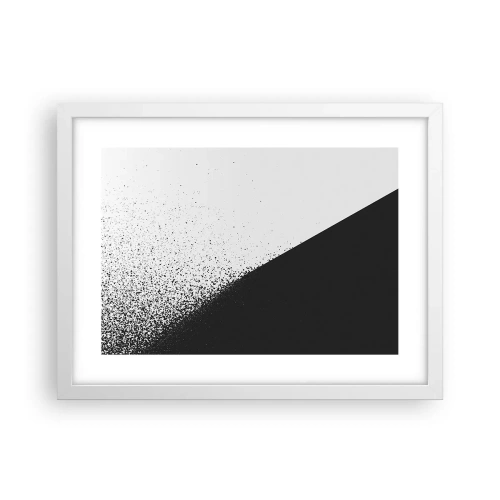 Plakát v bílém rámu - Rychleji a rychleji, více a více - 40x30 cm