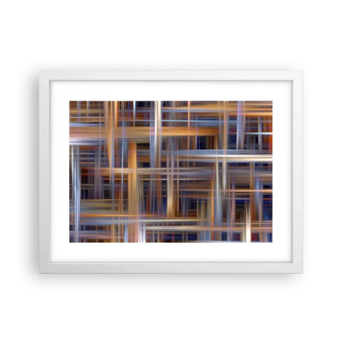 Plakát v bílém rámu - Utkané ze světla - 40x30 cm