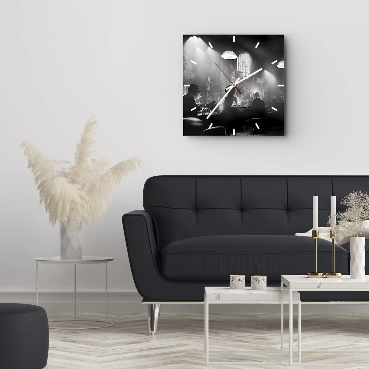 Nástěnné hodiny - V jazzové atmosféře - 30x30 cm