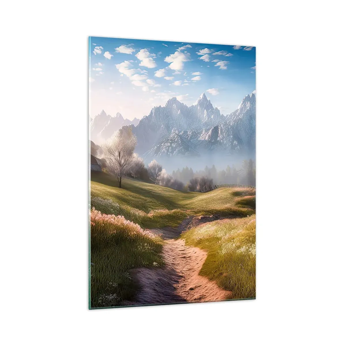 Obraz na skle - Idylické údolí - 70x100 cm