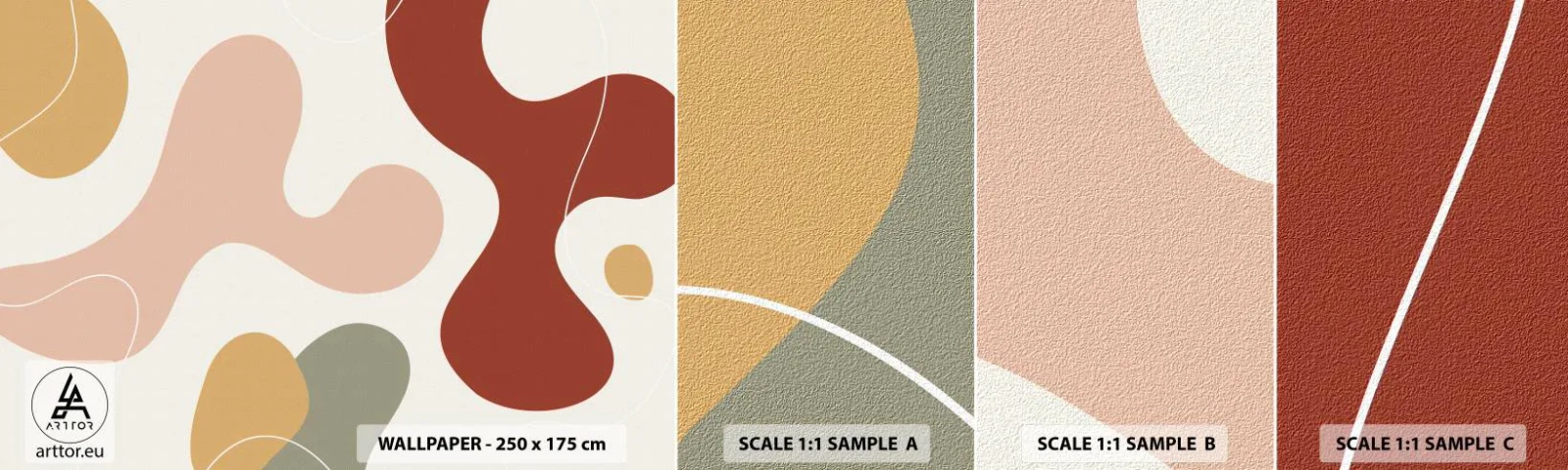 Vzor Fototapety Samolepicí Deluxe Sticker - Klikyháky - Abstrakce, Kus, Fantazie - 100x30 cm