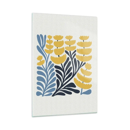 Obraz na skle - Sluneční záhon - 50x70 cm